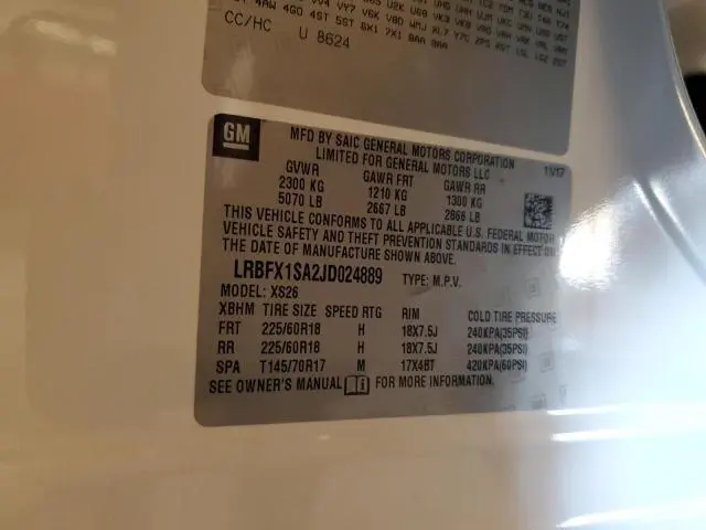 2018 BUICK ENVISION ESSENCE  