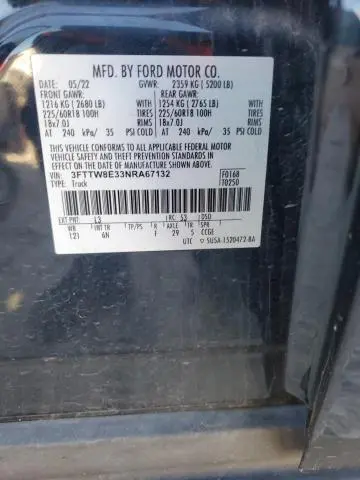 2022 FORD MAVERICK XL  