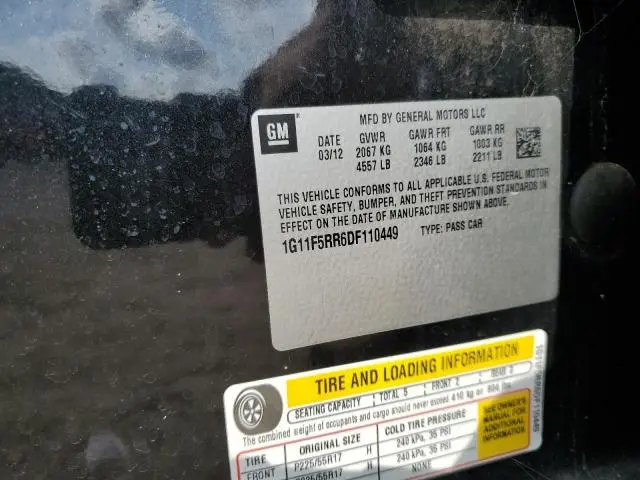 2013 CHEVROLET MALIBU 2LT  