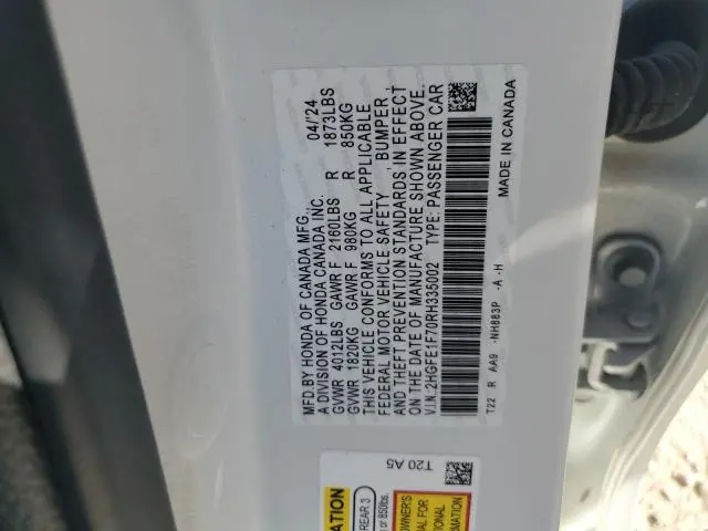 2024 HONDA CIVIC EX  
