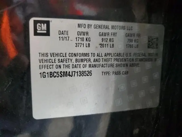 2018 CHEVROLET CRUZE LS  