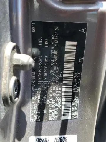 2014 TOYOTA SIENNA SPORT  