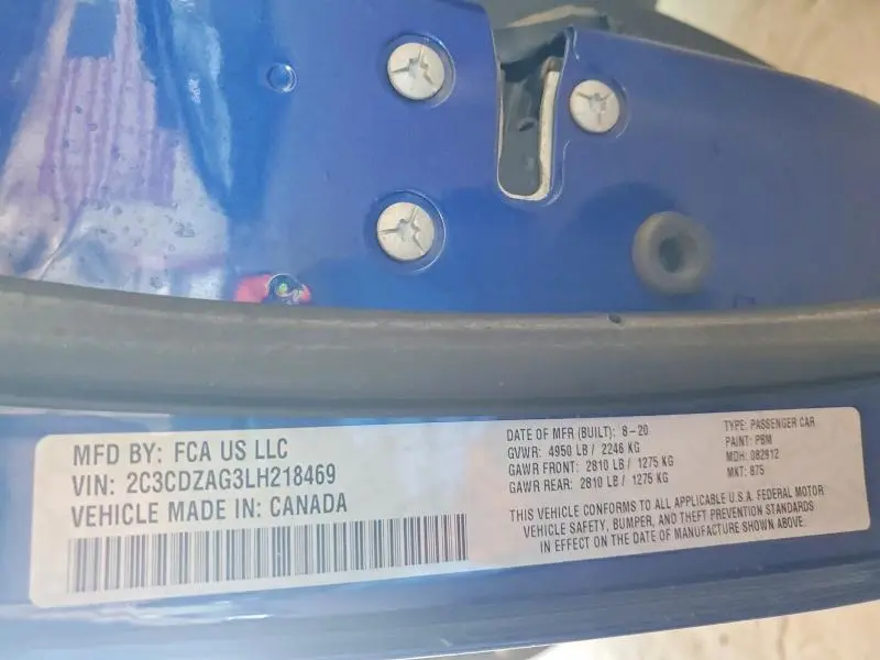 2020 DODGE CHALLENGER SXT  