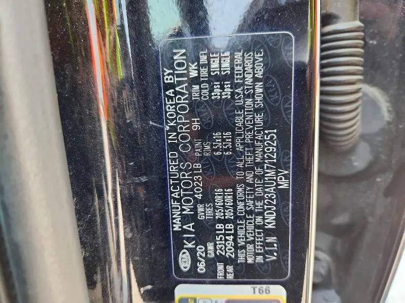 2021 KIA SOUL S  