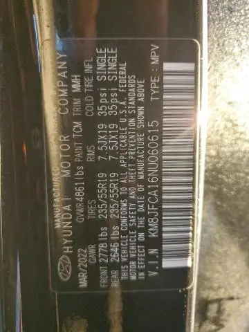 2022 HYUNDAI TUCSON SEL CONVENIENCE  