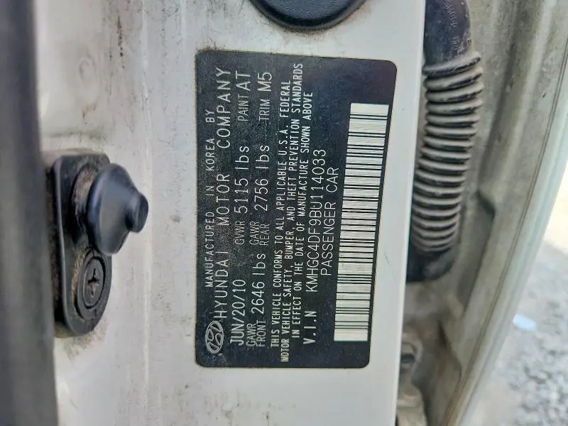 2011 HYUNDAI GENESIS 4.6L  