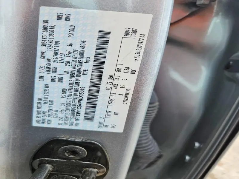 2023 FORD F150 SUPERCREW  