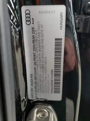 2015 AUDI A3 PREMIUM PLUS  