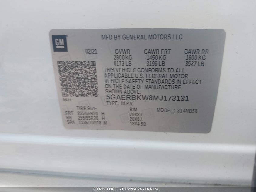 2021 BUICK ENCLAVE FWD ESSENCE