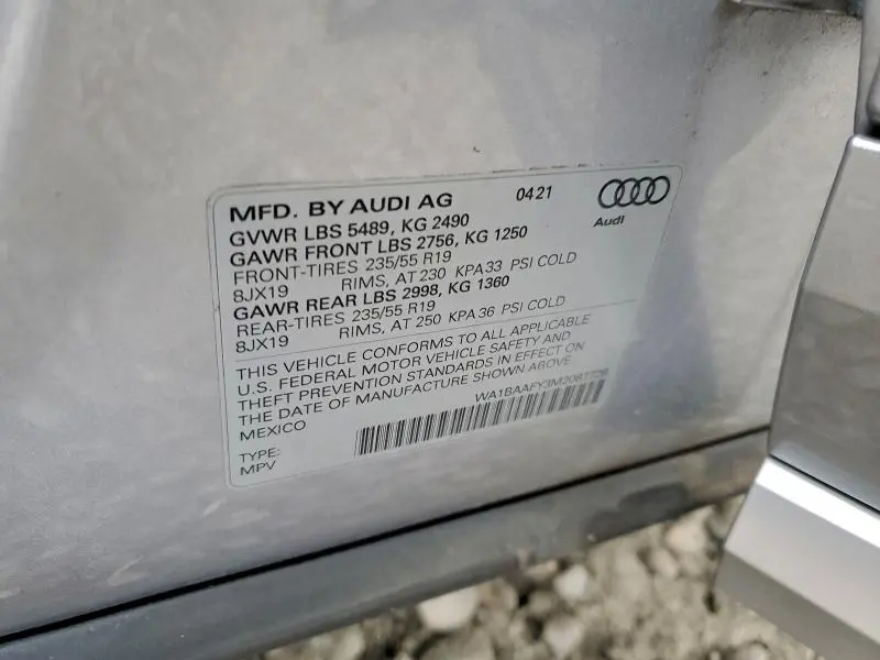 2021 AUDI Q5 PREMIUM PLUS  