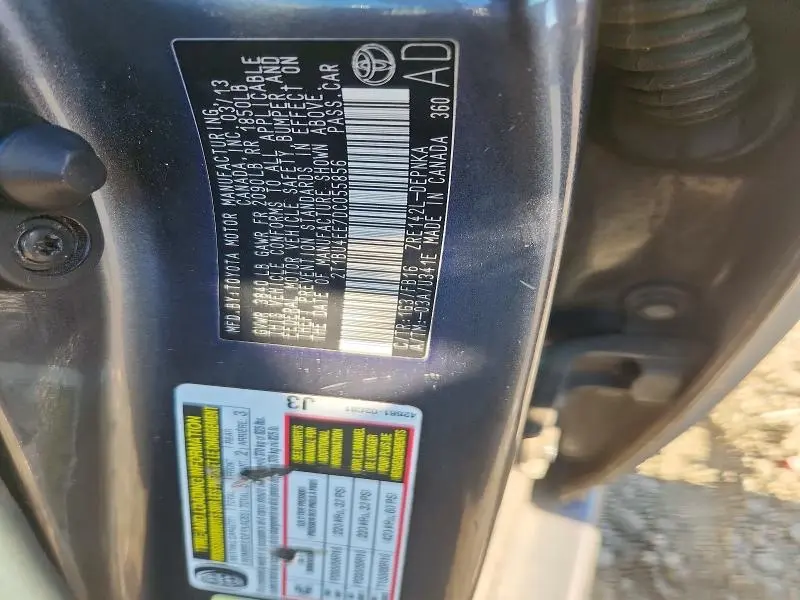 2013 TOYOTA COROLLA BASE  