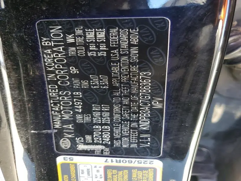 2016 KIA SPORTAGE LX  