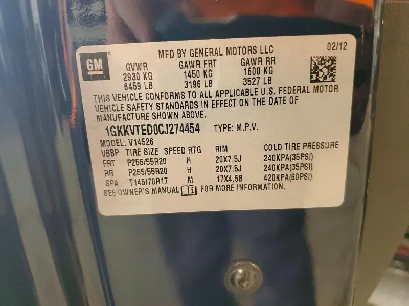 2012 GMC ACADIA DENALI  