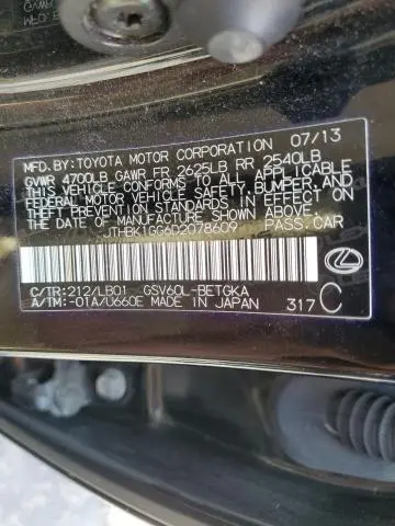 2013 LEXUS ES 350  