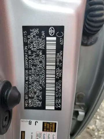 2015 TOYOTA PRIUS   