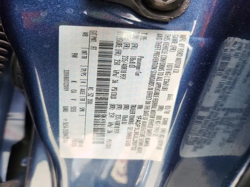 2018 FORD FOCUS   