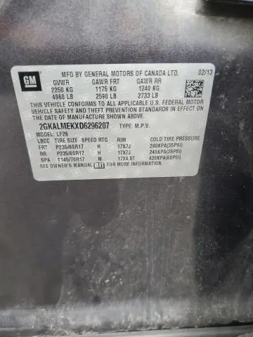 2013 GMC TERRAIN SLE  