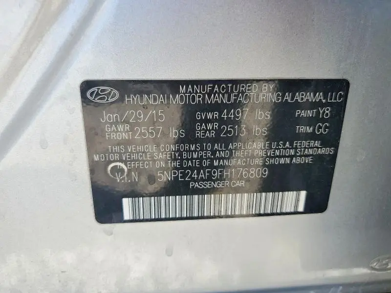 2015 HYUNDAI SONATA SE  