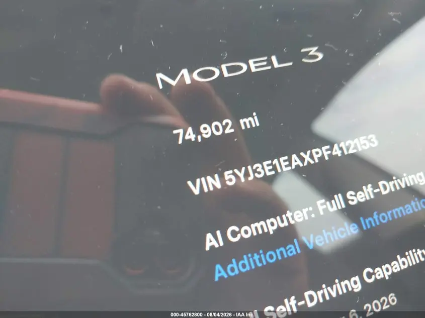 2023 TESLA MODEL 3 REAR-WHEEL DRIVE