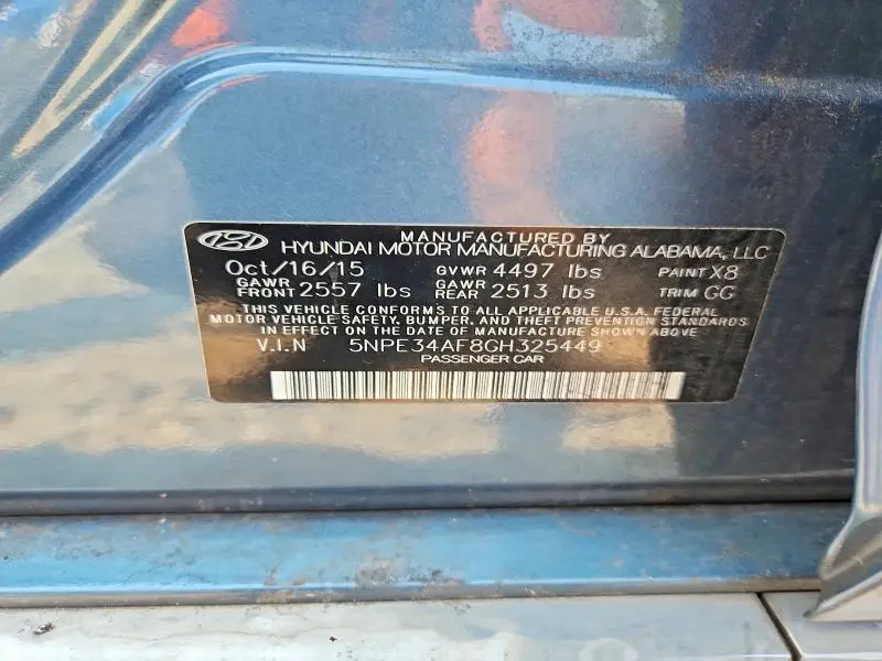 2016 HYUNDAI SONATA SPORT  