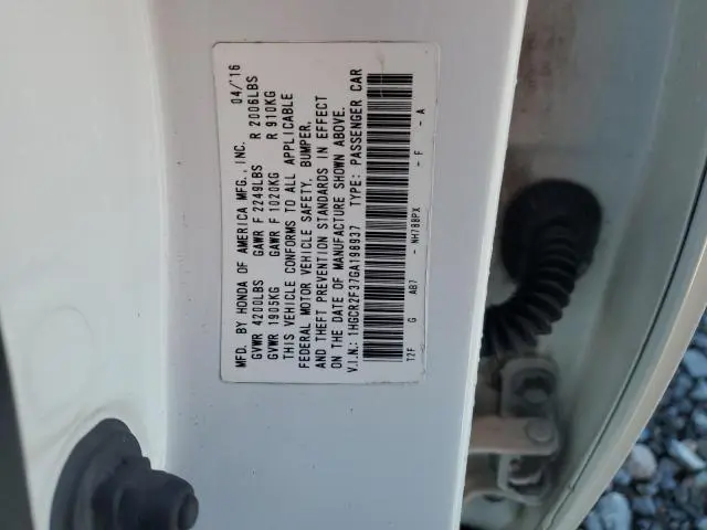 2016 HONDA ACCORD LX  