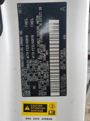 2015 LEXUS RX 350 BASE  