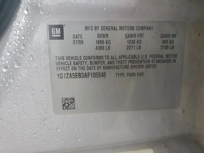 2010 CHEVROLET MALIBU LS  