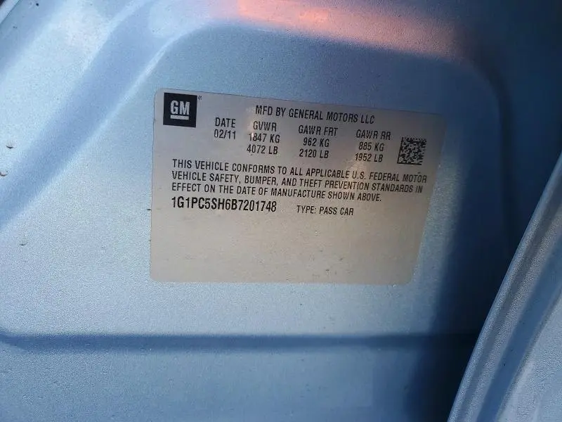 2011 CHEVROLET CRUZE LS  