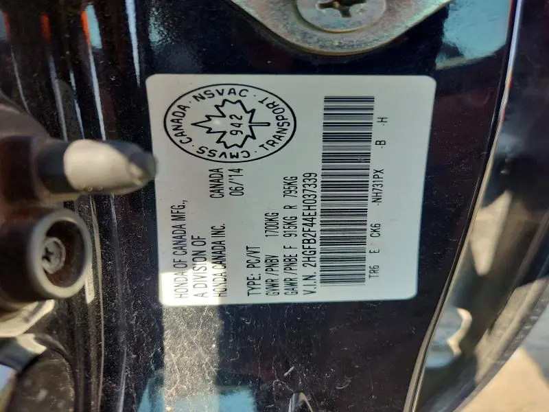 2014 HONDA CIVIC LX  