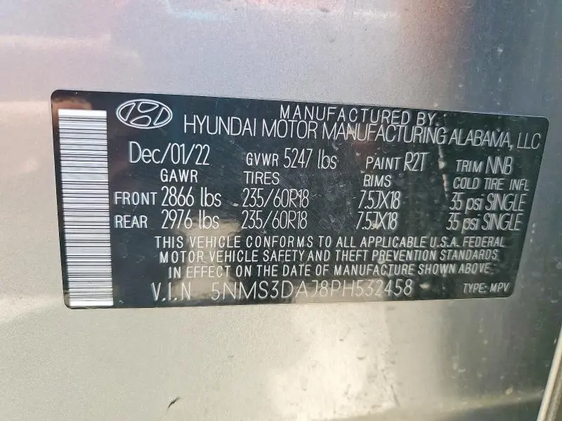 2023 HYUNDAI SANTA FE SEL  