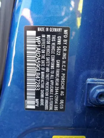 2016 PORSCHE MACAN S