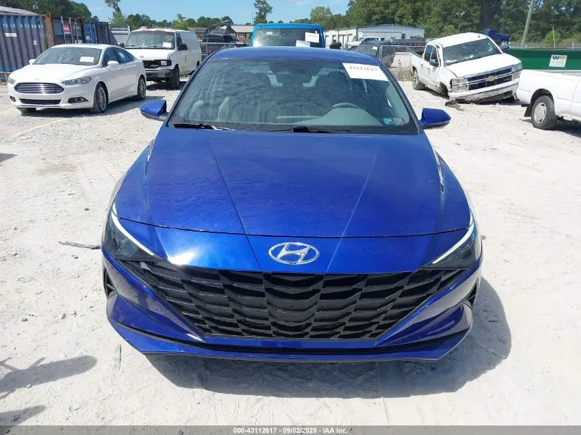 2022 HYUNDAI ELANTRA HYBRID BLUE