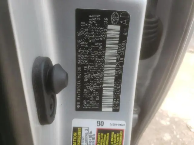 2019 TOYOTA COROLLA L  
