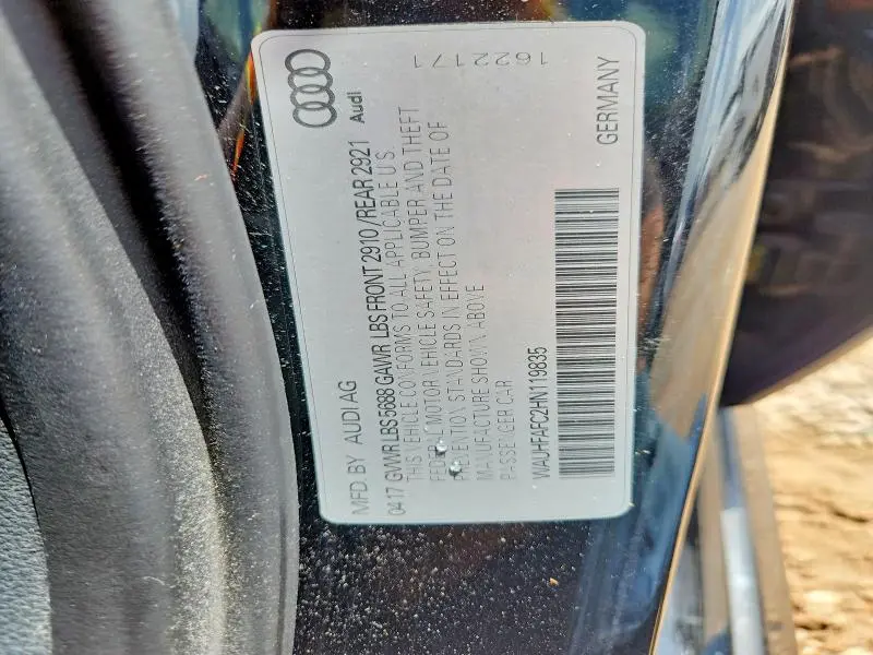 2017 AUDI S6 PRESTIGE  