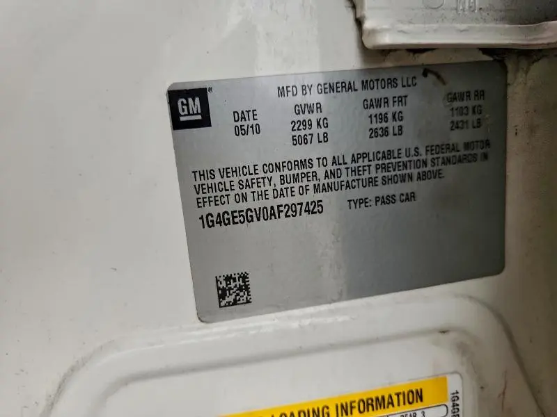 2010 BUICK LACROSSE CXS  