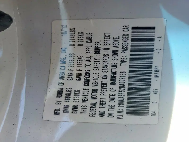 2013 ACURA TL TECH  