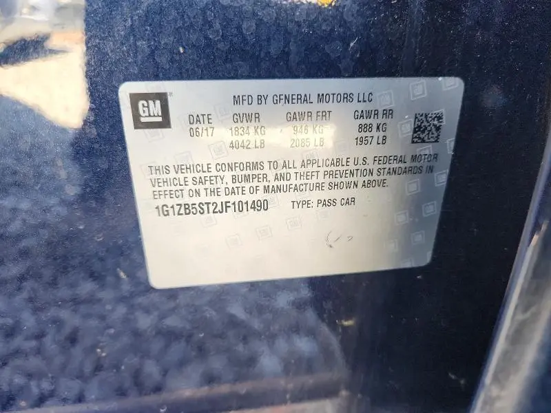 2018 CHEVROLET MALIBU LS  