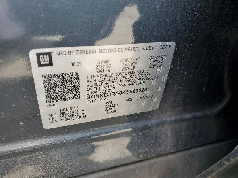 2019 CHEVROLET BLAZER RS  