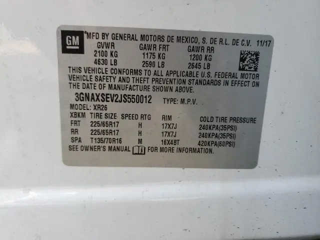 2018 CHEVROLET EQUINOX LT  