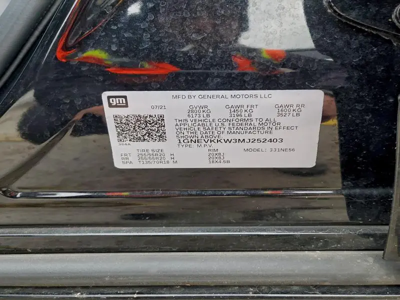 2021 CHEVROLET TRAVERSE PREMIER  