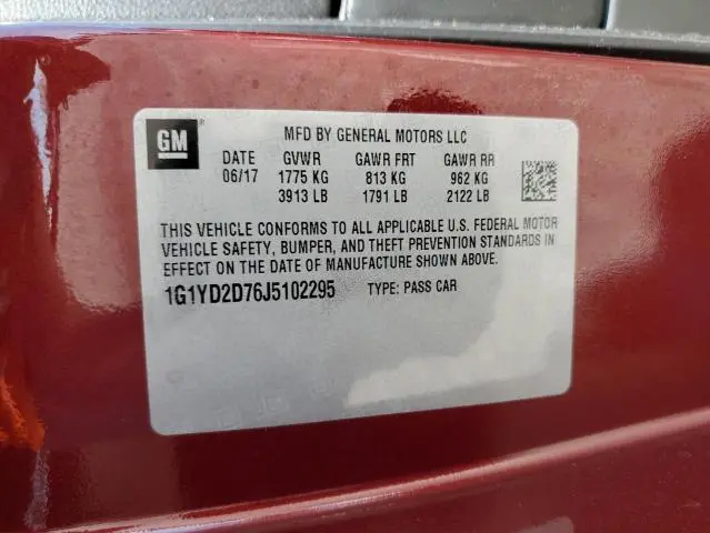 2018 CHEVROLET CORVETTE STINGRAY 2LT