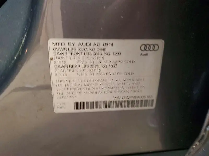 2015 AUDI Q5 PREMIUM  