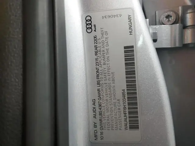 2017 AUDI A3 PREMIUM  