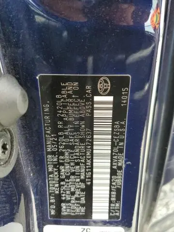 2021 TOYOTA CAMRY SE  