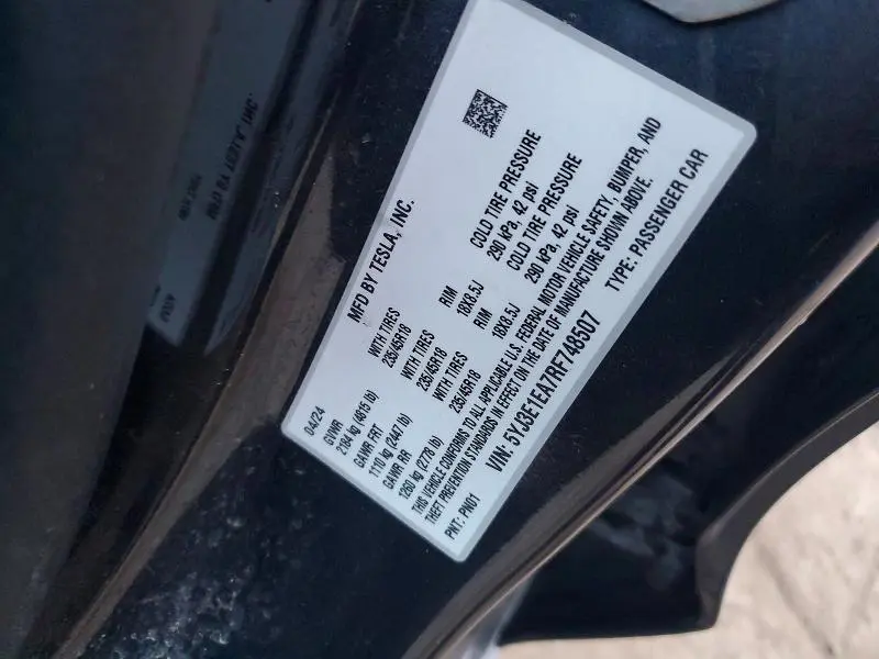 2024 TESLA MODEL 3   