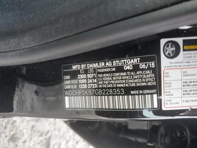 2016 MERCEDES-BENZ E 350