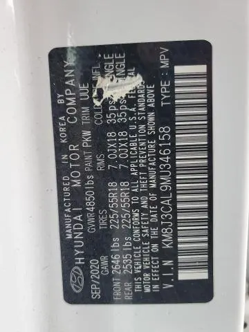 2021 HYUNDAI TUCSON LIMITED  