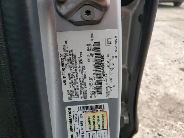 2015 FORD FUSION S  
