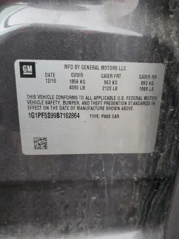 2011 CHEVROLET CRUZE LT