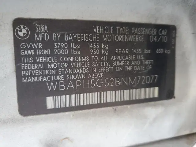 2011 BMW 328 I SULEV  